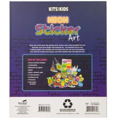 Luova askartelusetti – Neon Sticker Art