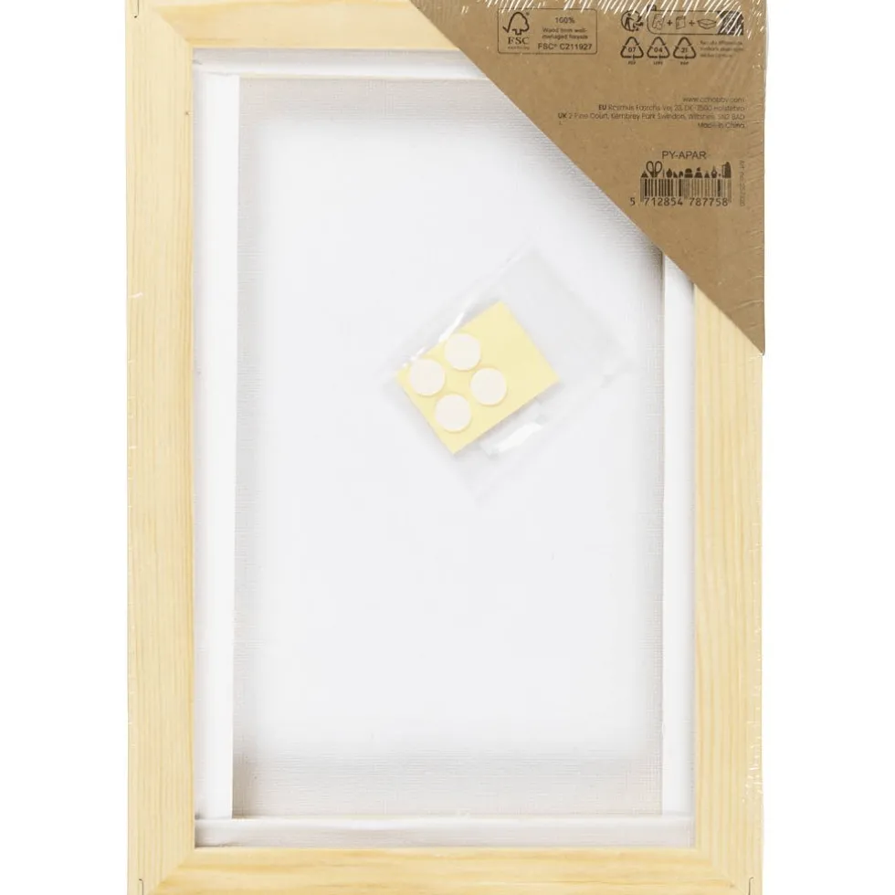 Maalauspohja puukehyksellä – 15,8 × 23,8 cm