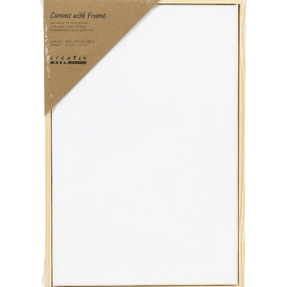 Maalauspohja puukehyksellä – 15,8 × 23,8 cm