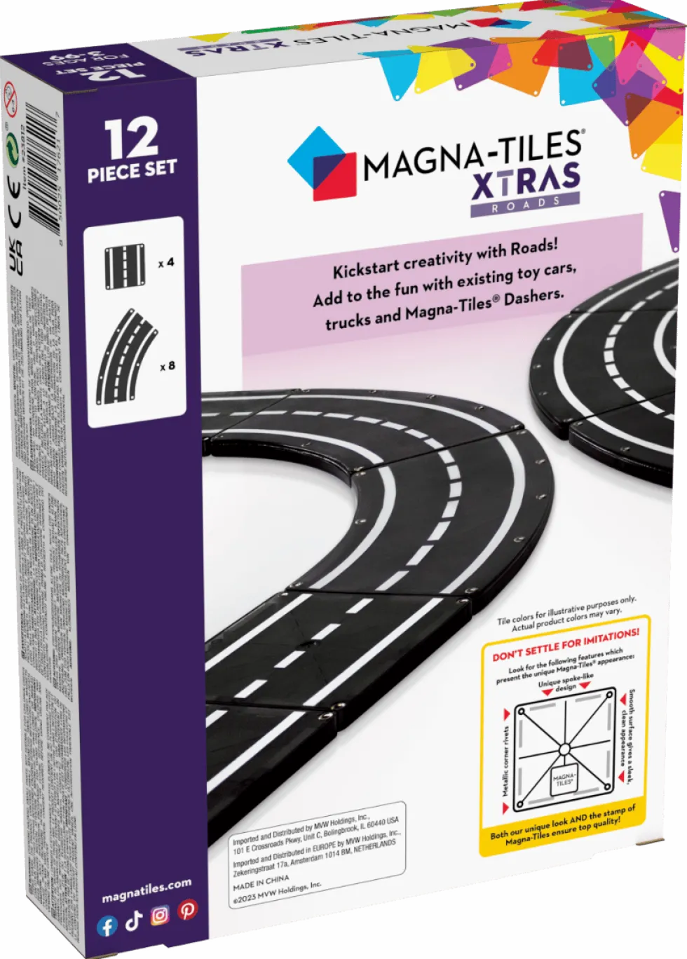 Magna-Tiles | Ajoradat, 12 osaa