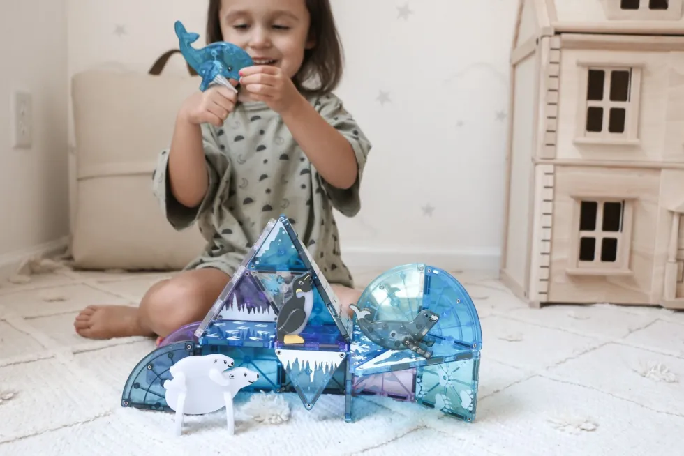 Magna-Tiles | Arktiset eläimet, 25 kpl