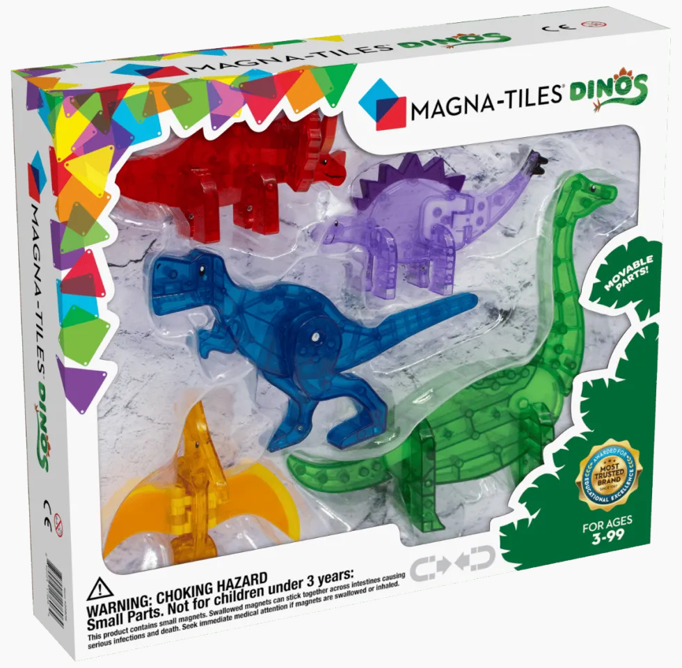 Magna-Tiles | Dinosaurukset, 5 kpl