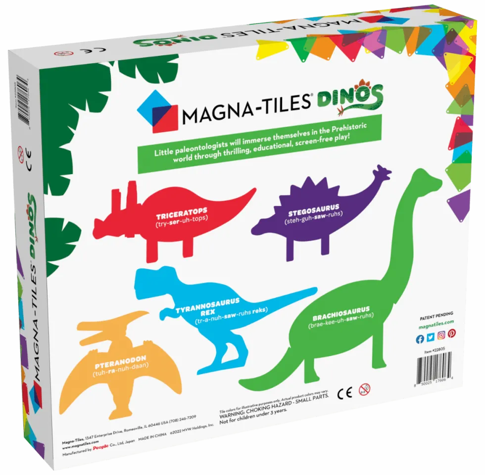 Magna-Tiles | Dinosaurukset, 5 kpl