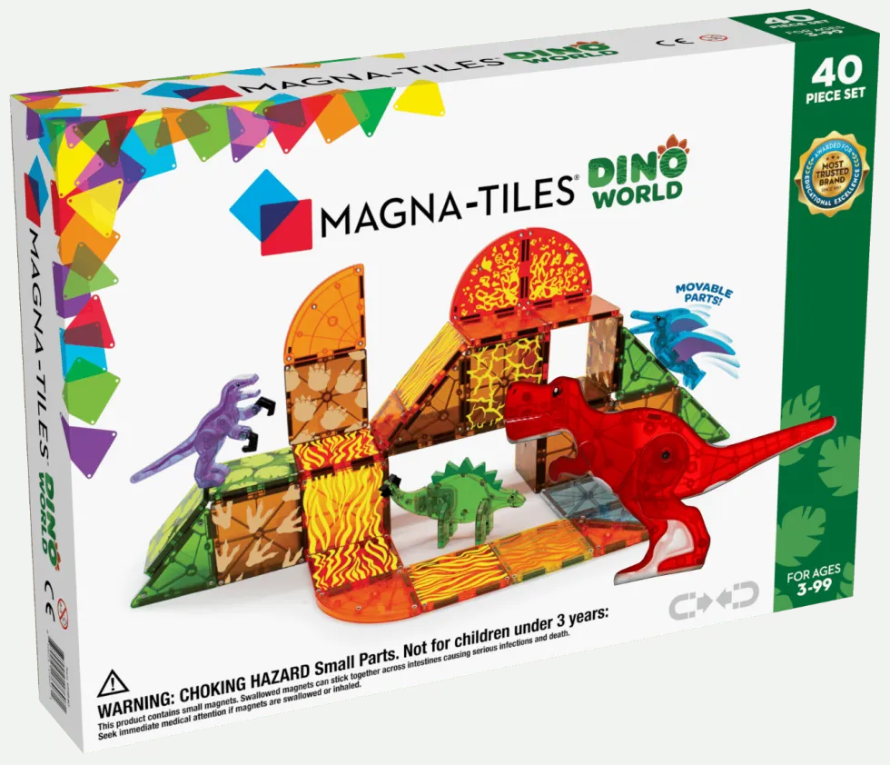 Magna-Tiles | Dino World, 40 kpl