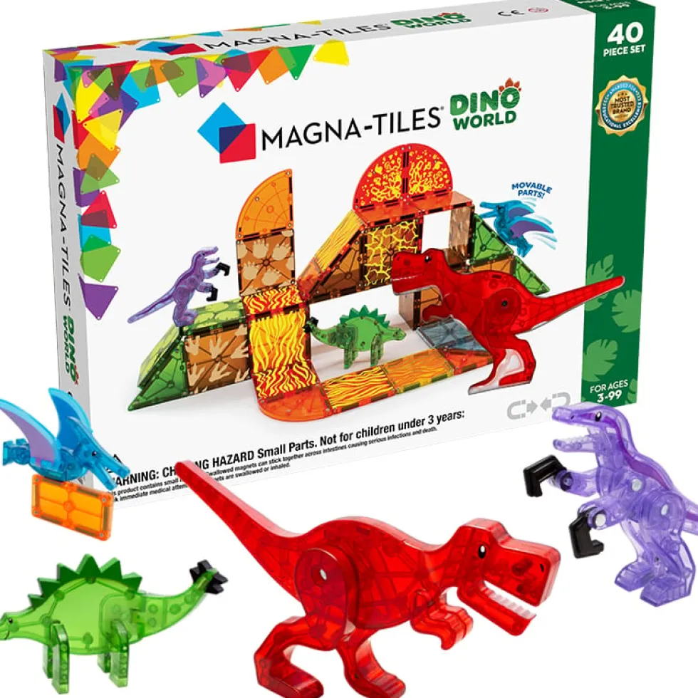 Magna-Tiles | Dino World, 40 kpl