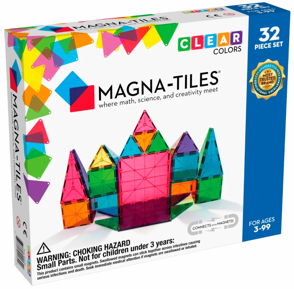 Magna-Tiles Läpinäkyvät 32 kpl