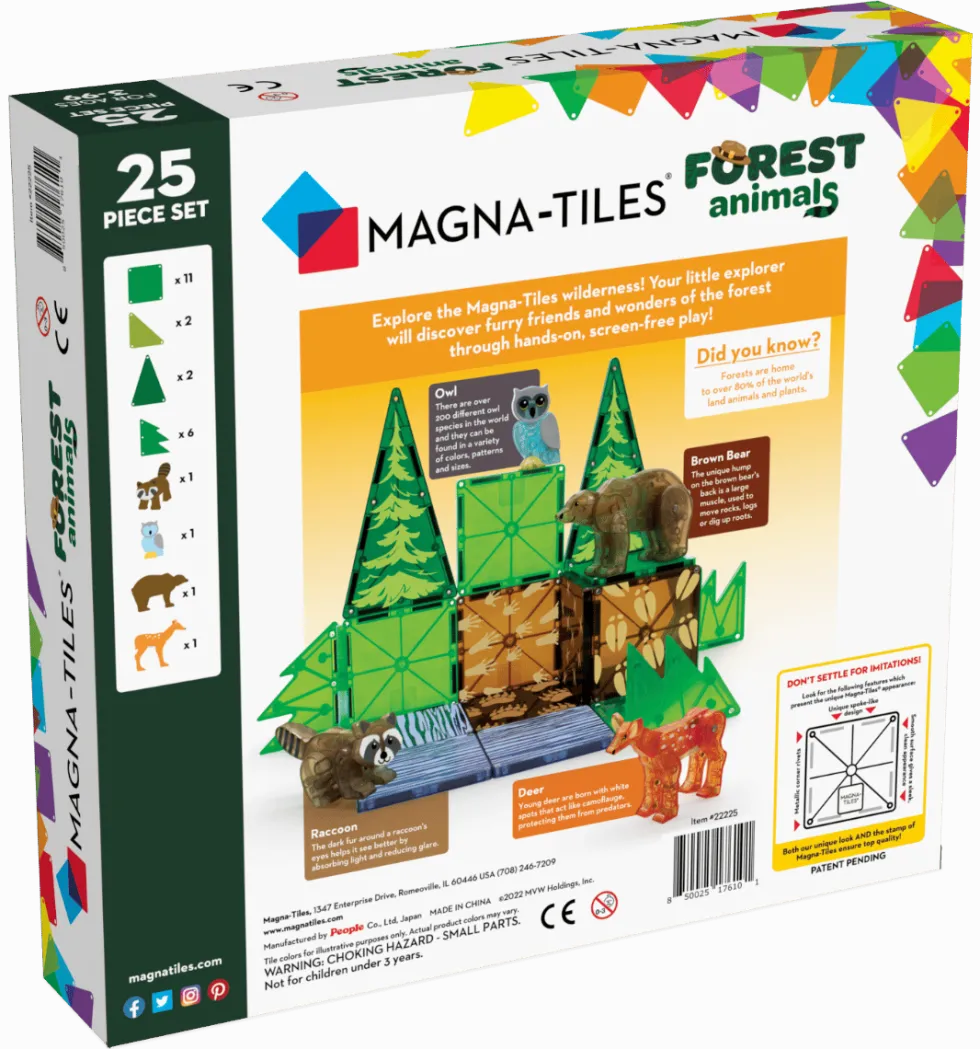 Magna-Tiles | Metsän elämää, 25 kpl