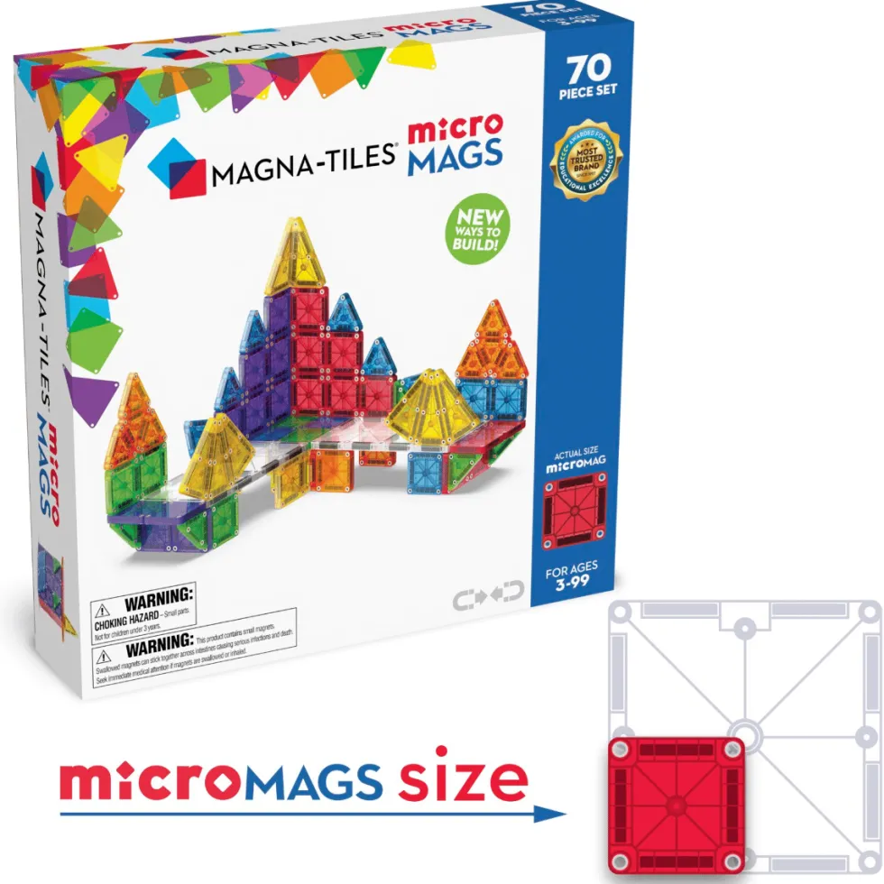 Magna-Tiles | microMAGS Deluxe, 70 kpl