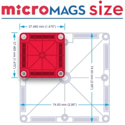 Magna-Tiles | microMAGS Deluxe, 70 kpl