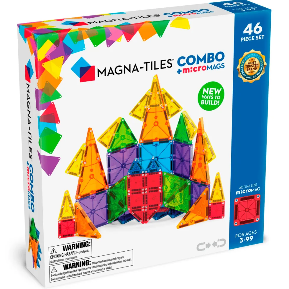 Magna-Tiles | microMAGS kombi, 46 kpl