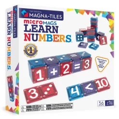 Magna-Tiles | microMAGS Learn Numbers, 56 osaa