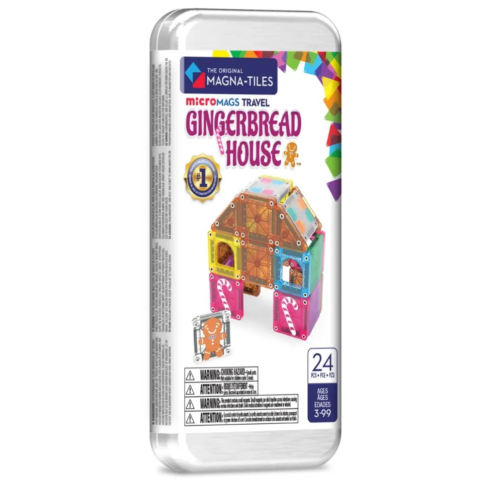 Magna-Tiles | microMAGS Piparkakkutalo, 24 osaa