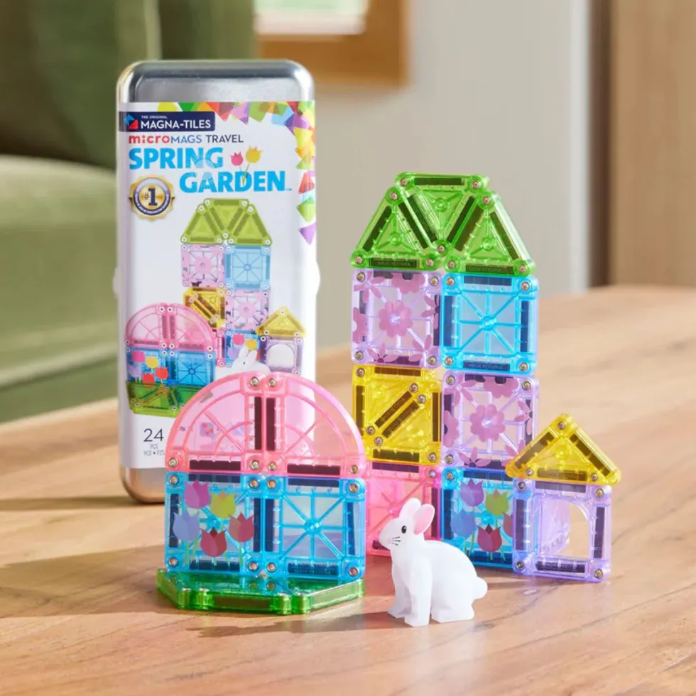 Magna-Tiles | microMAGS Spring Garden, 24 osaa