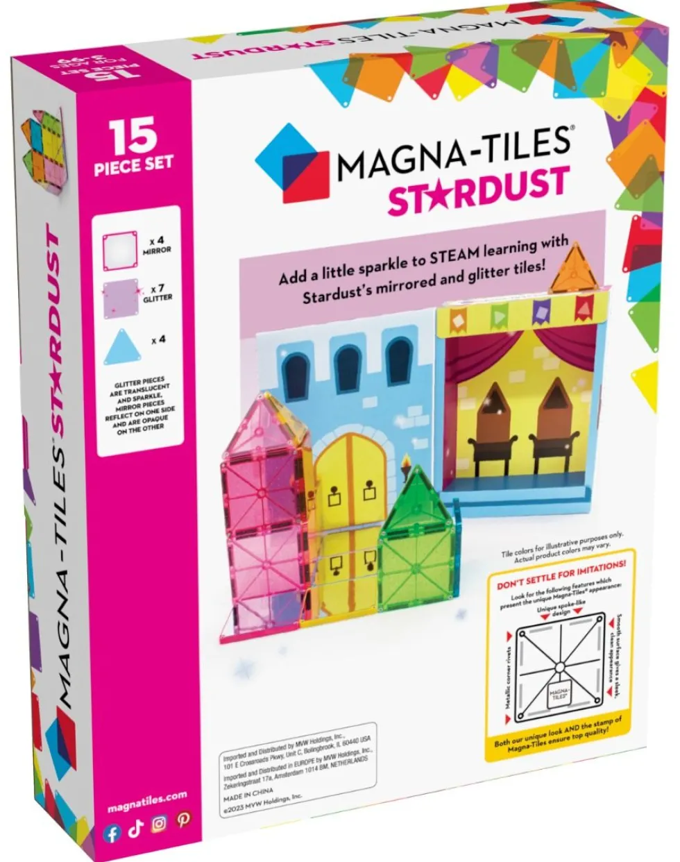 Magna-Tiles | Stardust 15 kpl
