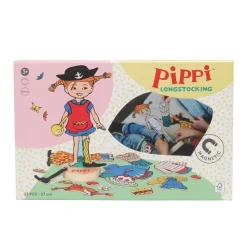 Magneettinen pukeutumisnukke - Peppi Pitkätossu