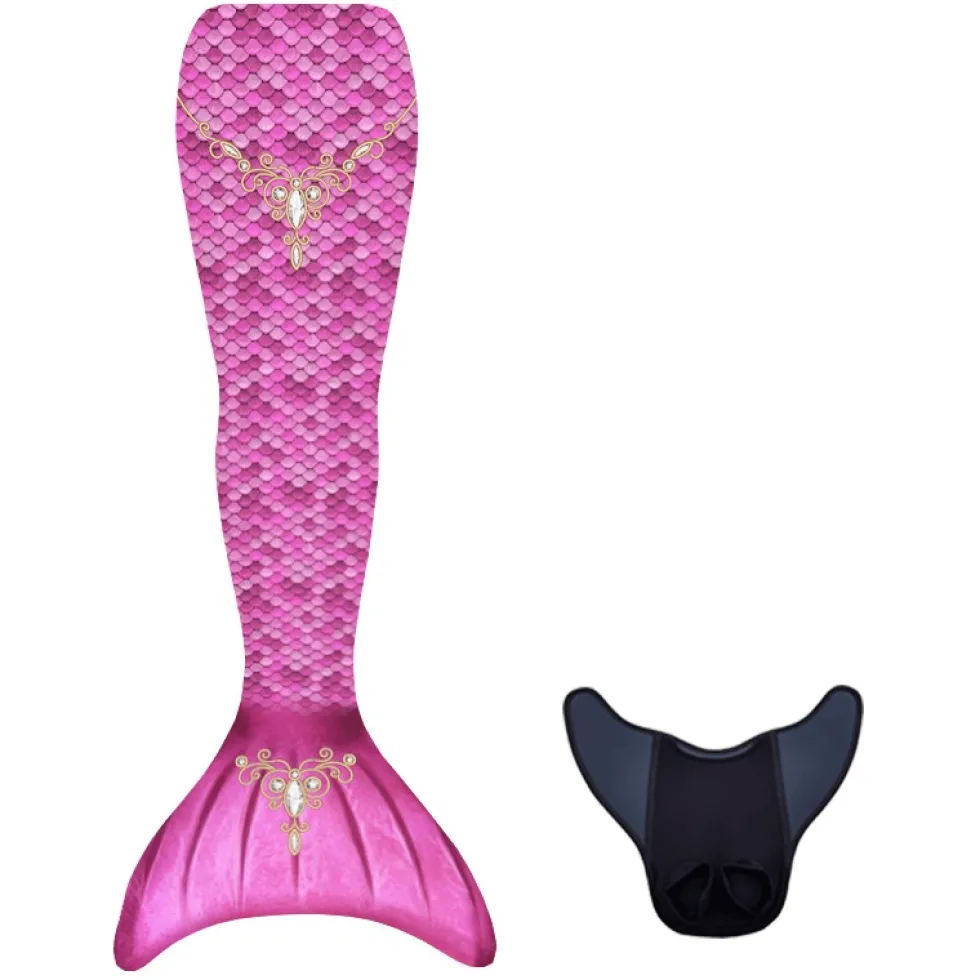 Merenneidon pyrstö + uimaevä, Princess (XS + S)