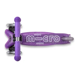 Micro potkulauta - Mini Deluxe Glitter LED, liila