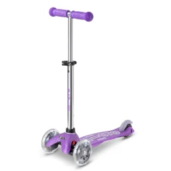 Micro potkulauta - Mini Deluxe Glitter LED, liila