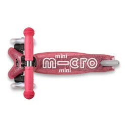 Micro potkulauta - Mini Deluxe Glitter LED, pinkki