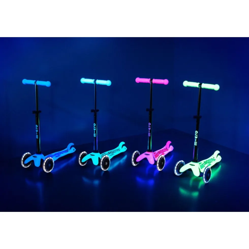 Micro potkulauta - Mini Deluxe Glow LED Plus, turk