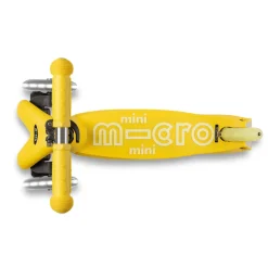 Micro potkulauta - Mini Deluxe LED, keltainen