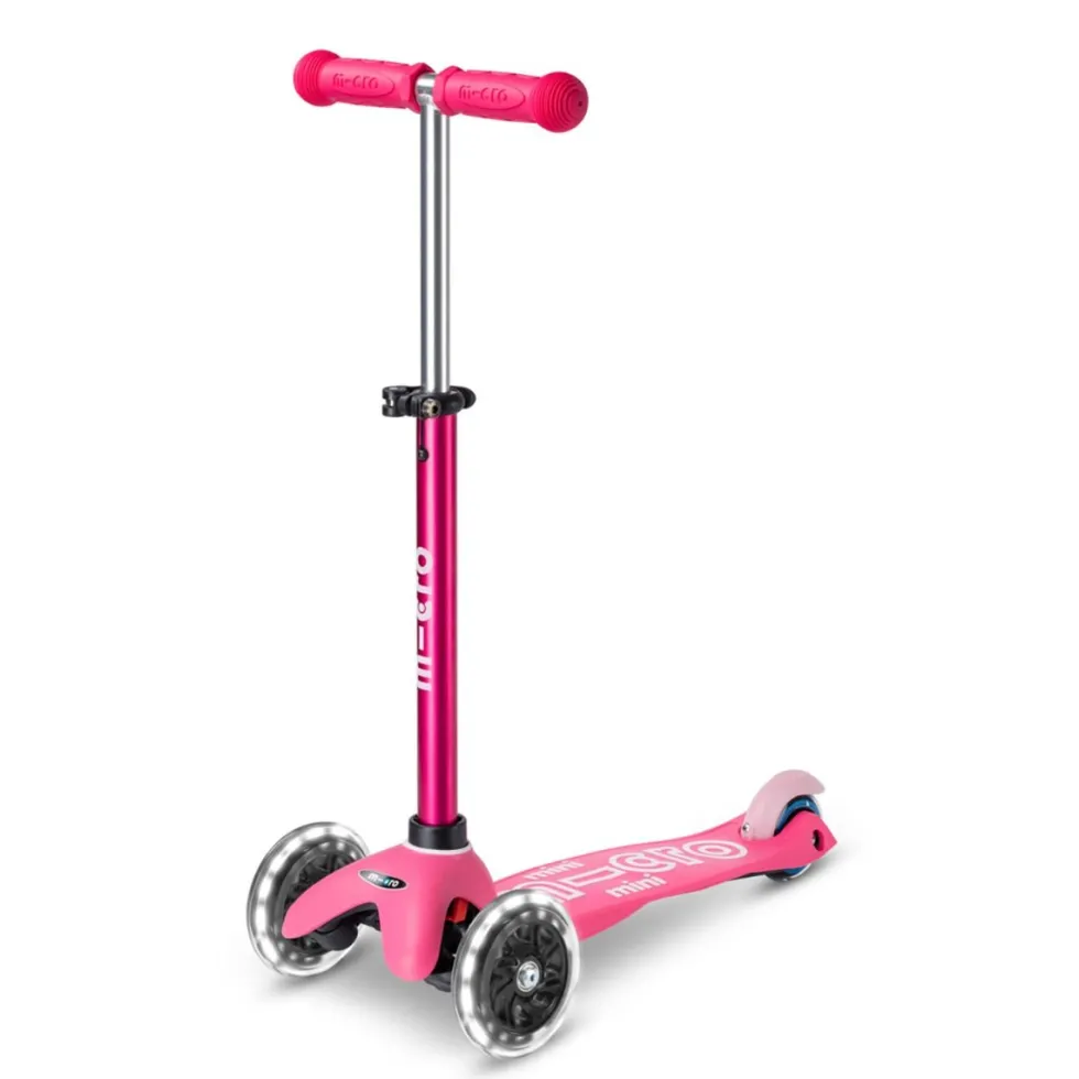 Micro potkulauta - Mini Deluxe LED, pinkki