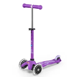 Micro potkulauta - Mini Deluxe LED, violetti
