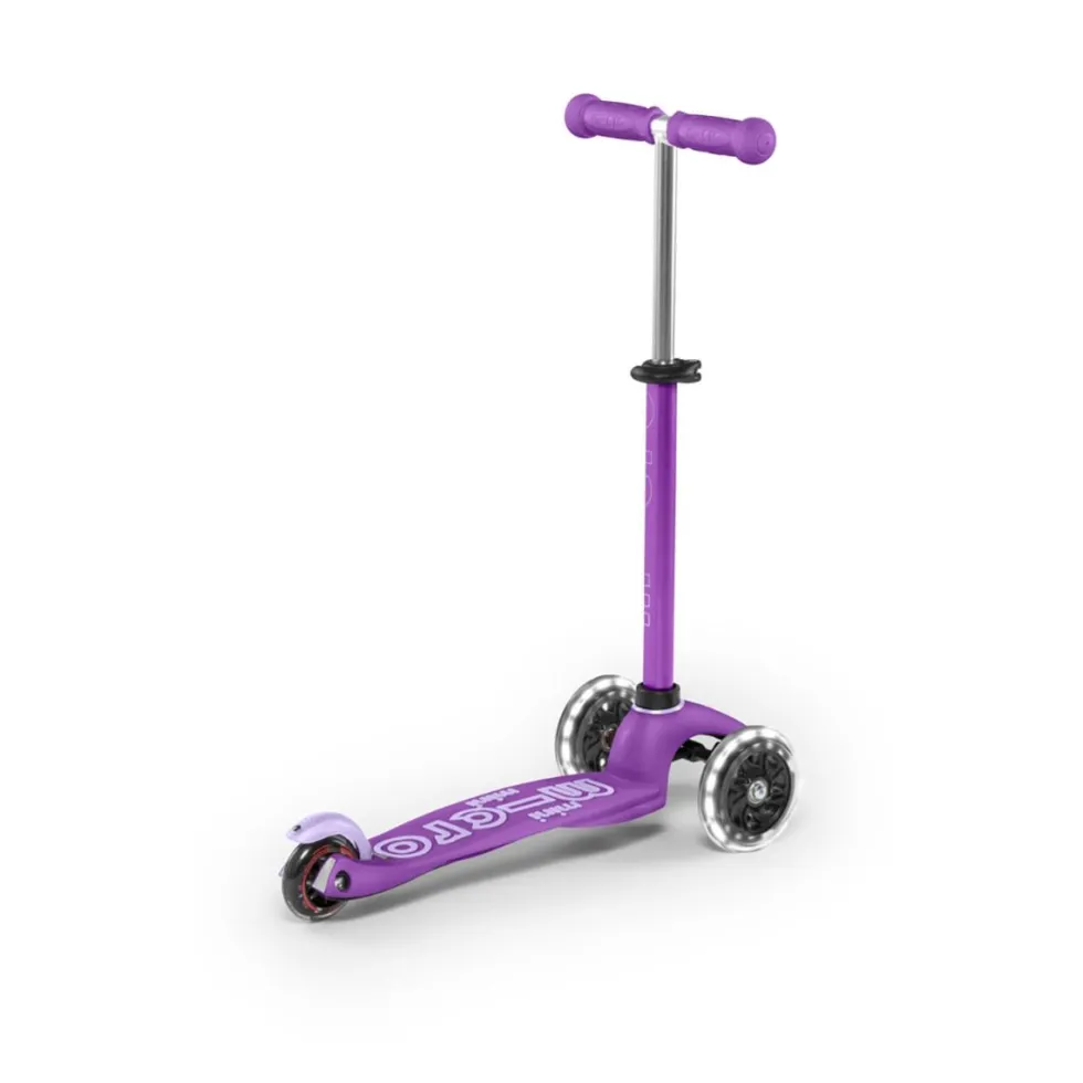 Micro potkulauta - Mini Deluxe LED, violetti