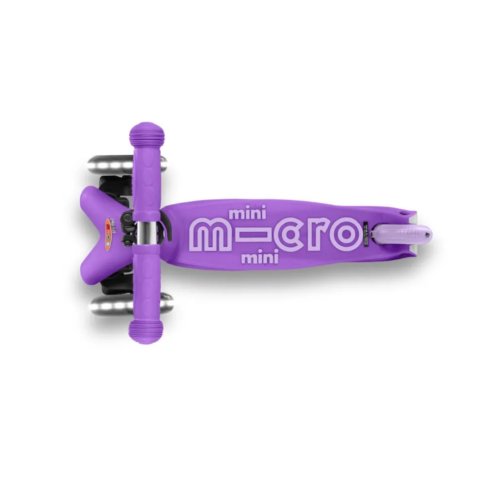 Micro potkulauta - Mini Deluxe LED, violetti