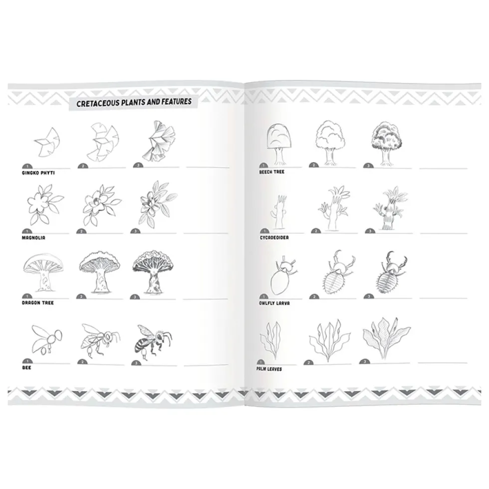 Opi piirtämään - Dinosaurukset