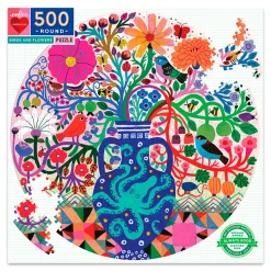 Palapeli 500 palalla - Linnut ja kukat