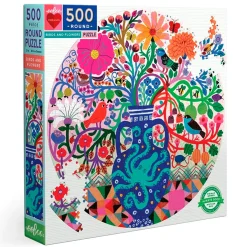 Palapeli 500 palalla - Linnut ja kukat