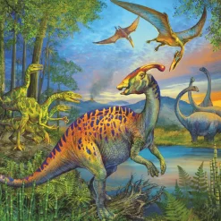 Palapeli, 3 x 49 palaa - Dinosaurukset
