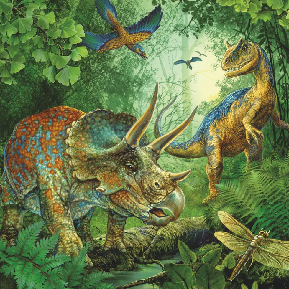 Palapeli, 3 x 49 palaa - Dinosaurukset