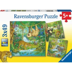 Palapeli, 3 x 49 palaa - Viidakossa