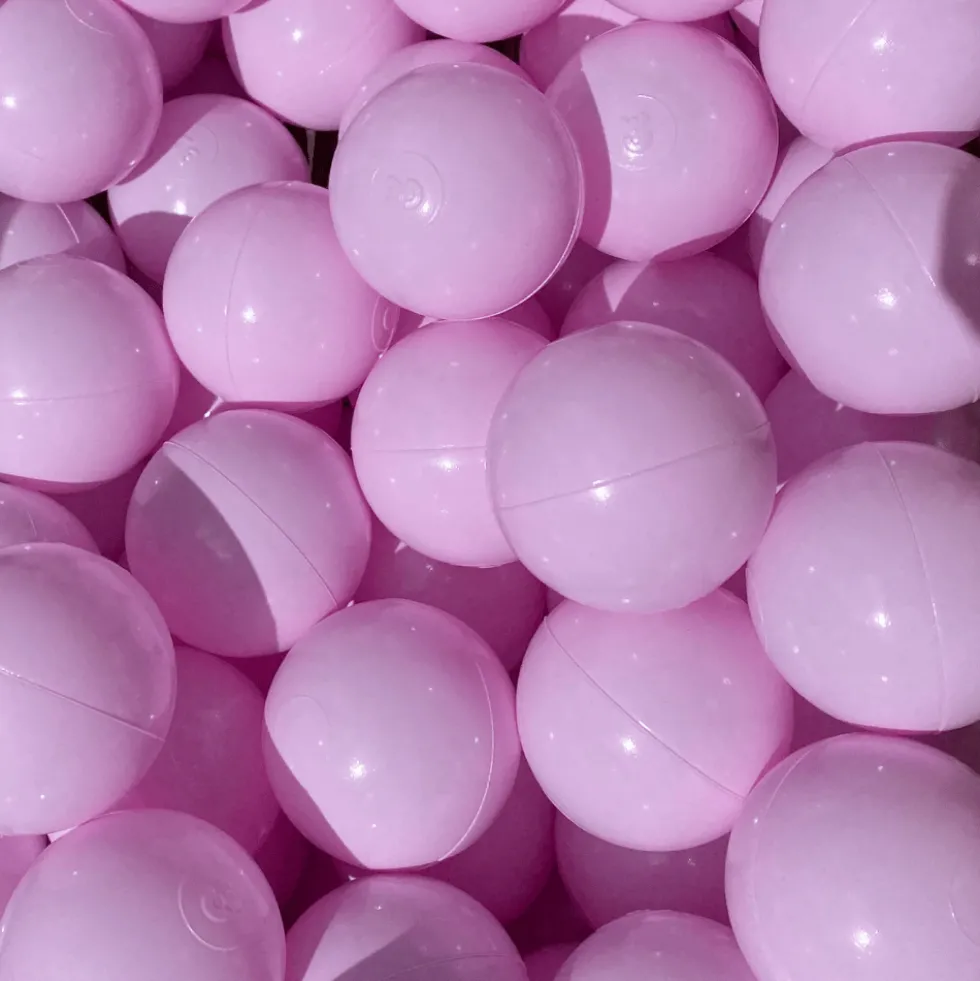 Pallomeripallot Ø7 cm - Vaaleanpunainen, 100 kpl