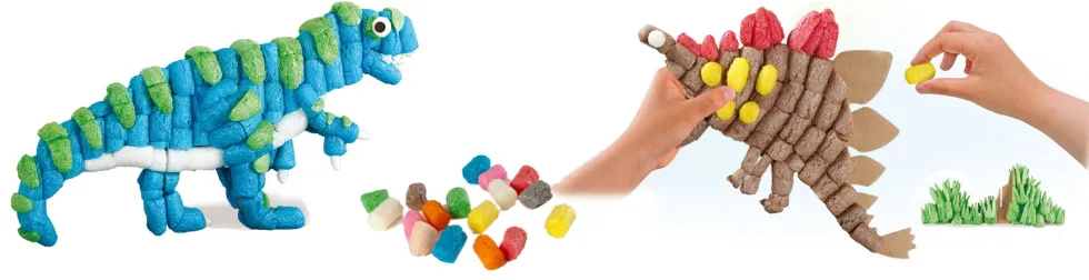 PlayMais Classic Fun To Play - Dinosaurus, 500 kpl