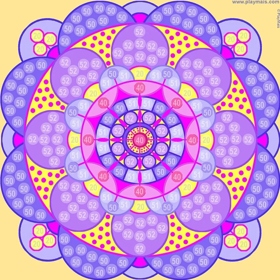 PlayMais Mosaic Trendy - Mandala, 3000 kpl