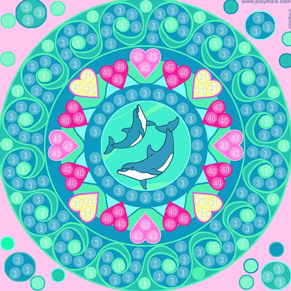 PlayMais Mosaic Trendy - Mandala, 3000 kpl