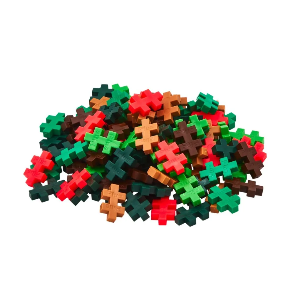 Plus-Plus paloja putkessa - Jungle Mix, 100 kpl