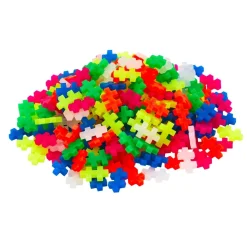 Plus Plus paloja putkessa - Neon Mix, 240 palaa