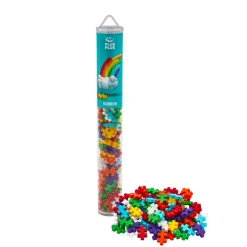 Plus-Plus paloja putkessa - Rainbow Mix, 100 kpl