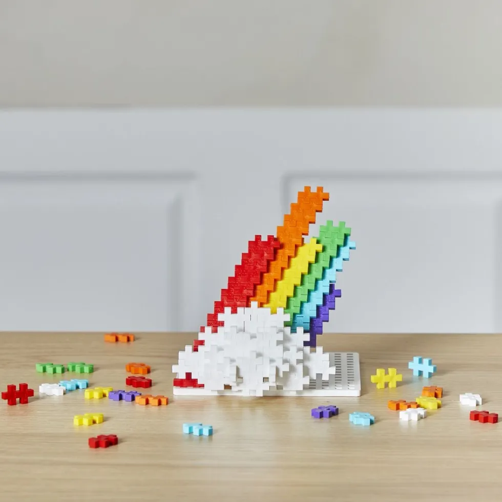 Plus-Plus paloja putkessa - Rainbow Mix, 100 kpl