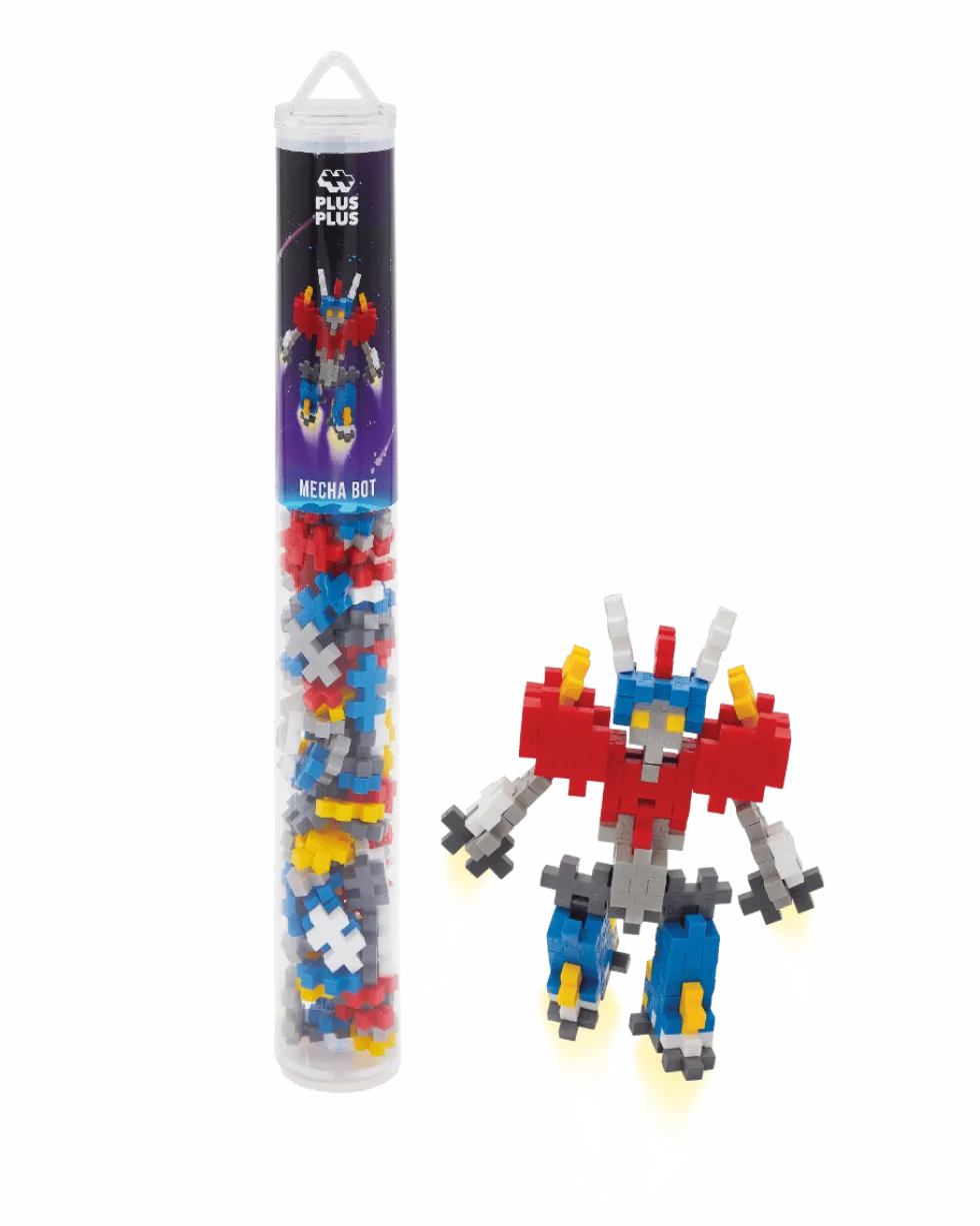 Plus-Plus putkessa - Mecha Bot, 100 kpl