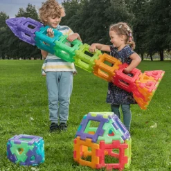 Polydron Large - Läpinäkyvä, 130 osaa