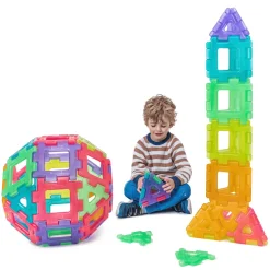 Polydron Large - Läpinäkyvä, 130 osaa