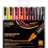 Posca PC-5M -tussit – Lämpimät värit, 8 kpl