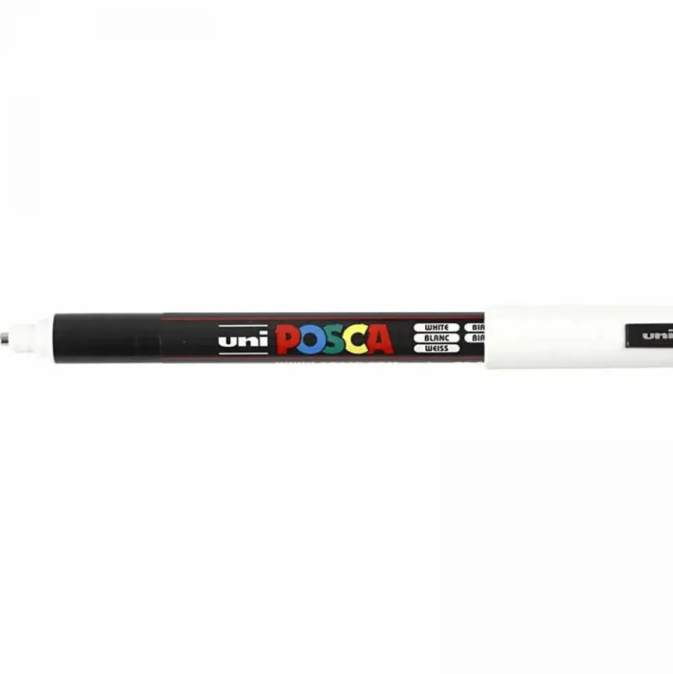 Posca-tussi PC-1MR - Valkoinen, 1 kpl