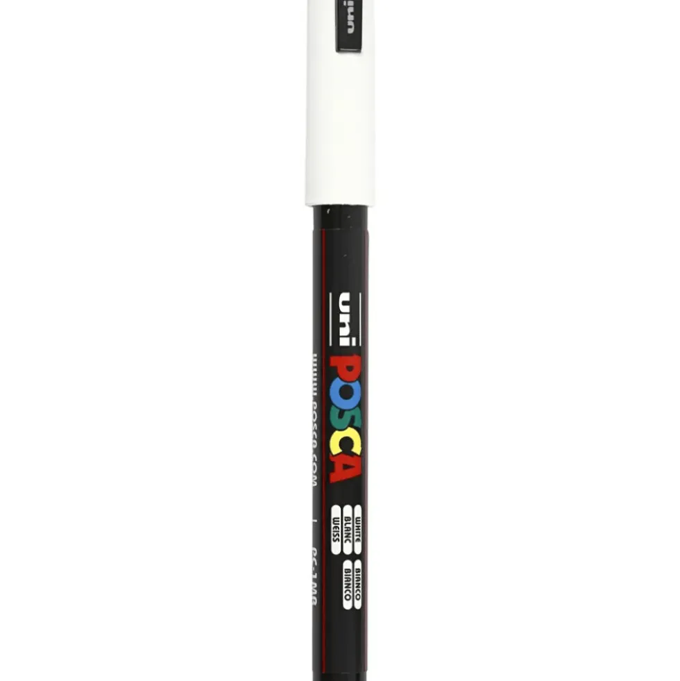 Posca-tussi PC-1MR - Valkoinen, 1 kpl