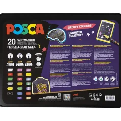 Posca-tussit kotelossa – Groovy Colours, 20 kpl
